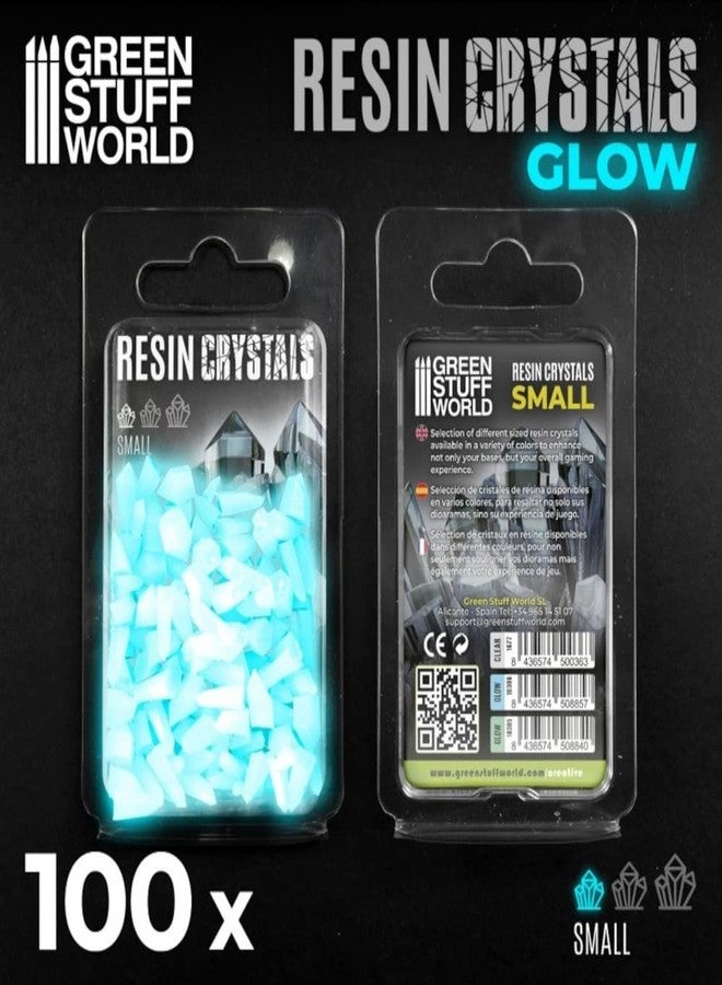 Green Stuff World for Models and Miniatures - Aqua Turquoise Glow Resin Crystals - Small 10386 - Image 4